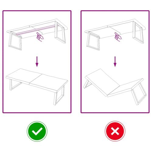 Плот за маса светлокафяв 140x50x(2-6) см обработен масивен дъб