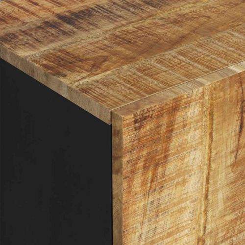 Сайдборд с 2 врати, 90x33x75 см, мангово дърво масив