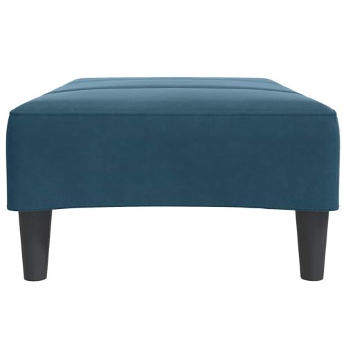 Табуретка, синя, 77x55x31 см, кадифе