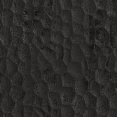 Страничен шкаф, черен, 40x33x75 см, манго масивно дърво