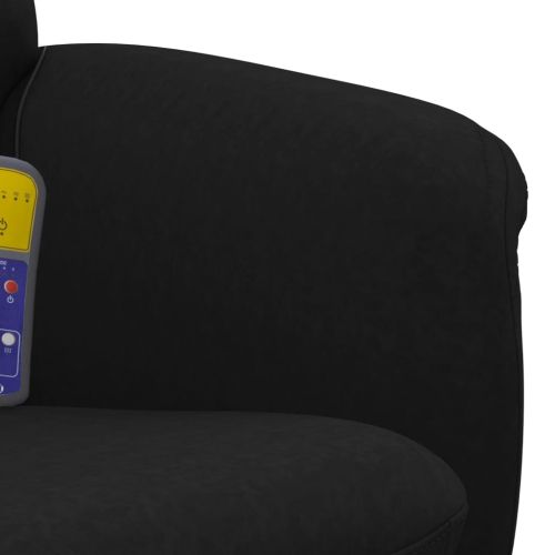 Масажен наклоняем стол с табуретка, черен, кадифе