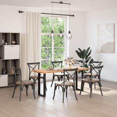 Крака за конзолна маса, U-образни, 2 бр., черни, 28 x (72-73) см, стомана