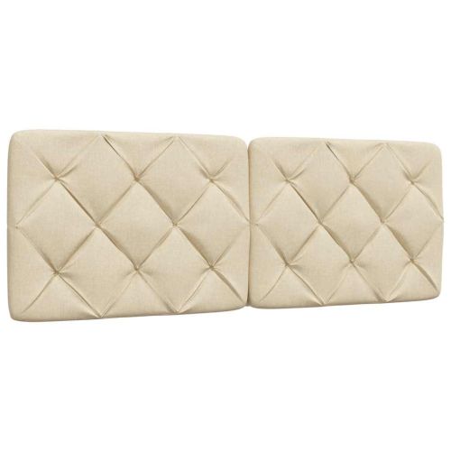 Легло с матрак, кремава, 140x200 см, плат