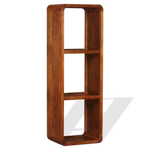 ТВ шкаф масивно дърво с меден финиш 120x30x40 см