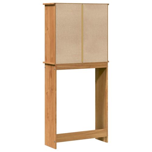 Шкаф за пералня VIGO Кафяв и меден кафяв 72,5 x 27 x 161 см