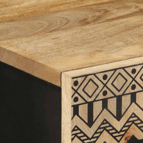 Висок шкаф 60x33,5x100 см грубо мангово дърво масив