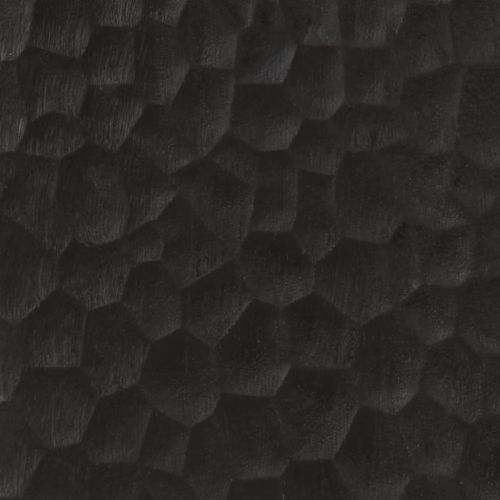 Страничен шкаф, черен, 60x33x75 см, манго масивно дърво