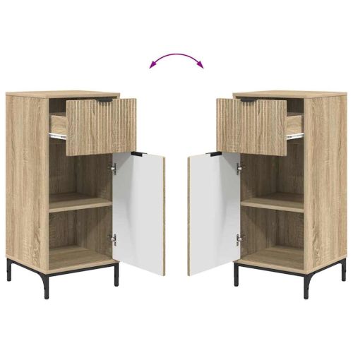 Шкаф за баня с чекмедже с врата Сонома дъб 39,5 x 36 x 88 см