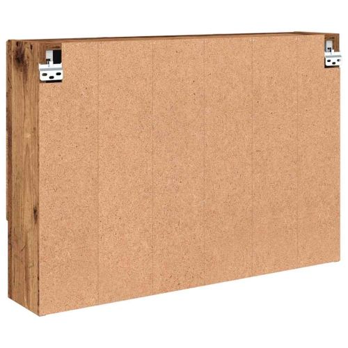 Шкаф с огледало Старо дърво 80 x 17 x 55 см Инженерно дърво