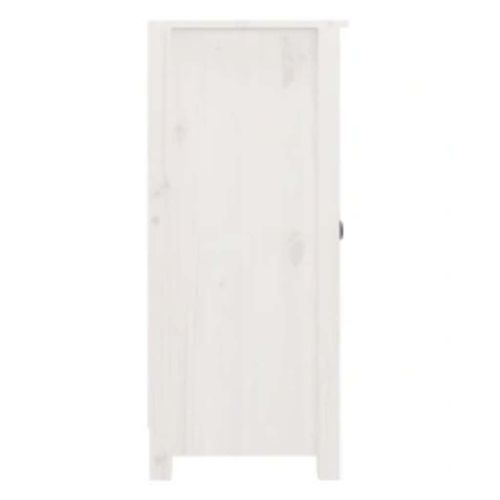 Сайдборди, 2 бр, бели, 39x35x80 см, бор масив