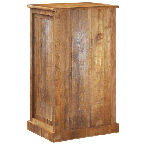 Шкаф за обувки с 4 рафта и чекмедже регенерирано дърво масив