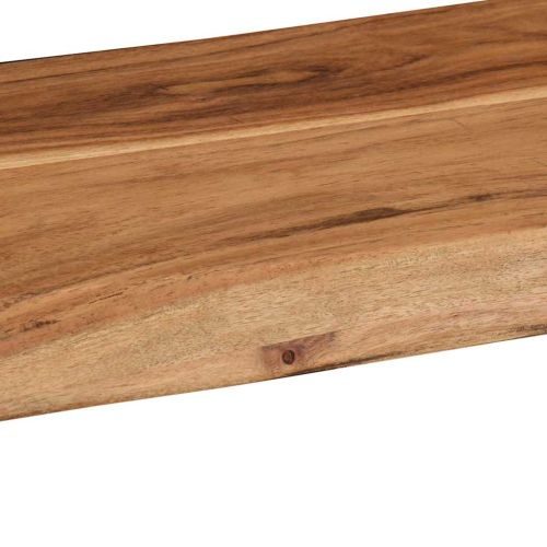 Стенни рафтове, 2 бр, 60x20x3,5 см, акациево дърво масив