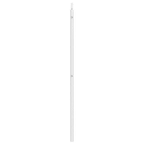 Метална резервна табла за легло, бяла, 135 см