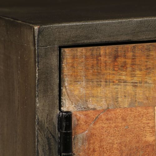 ТВ шкаф, мангово дърво масив, 140x30x45 cм