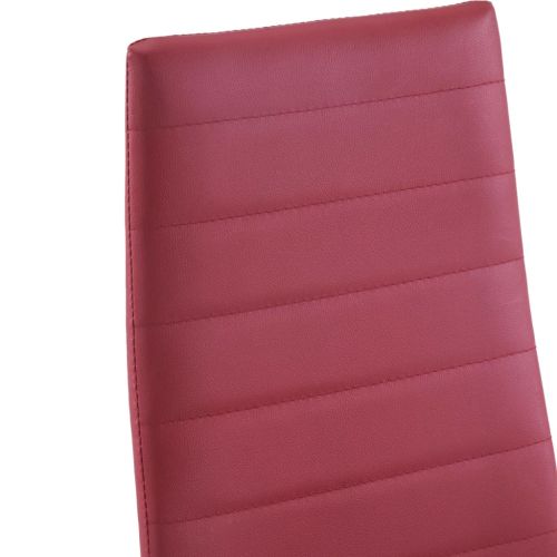 Трапезен комплект, седем части, виненочервен