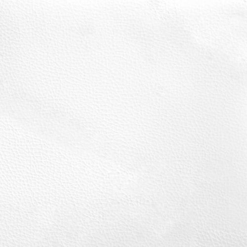 Легло с матрак Hvar, бяло-черно, 100x200 см, изкуствена кожа