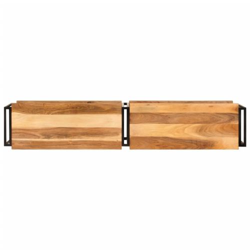 ТВ шкаф, 160x30x40 см, масивно акациево дърво