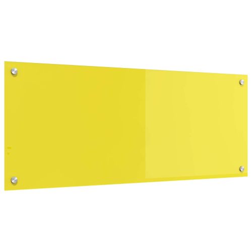 Кухненски гръб Жълто 100 x 40 cm закалено стъкло