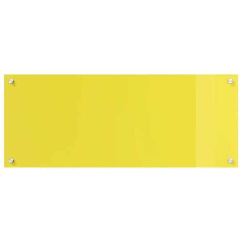 Кухненски гръб Жълто 100 x 40 cm закалено стъкло