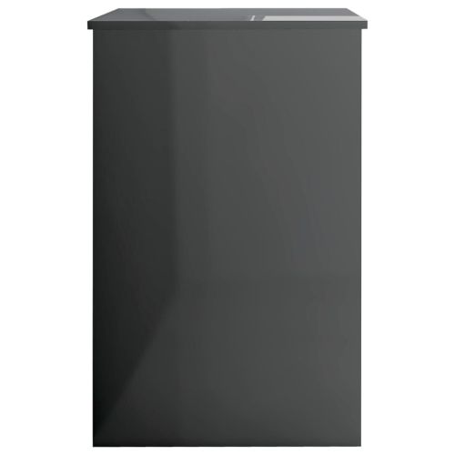 Бюро, сив гланц, 100x50x76 см, ПДЧ