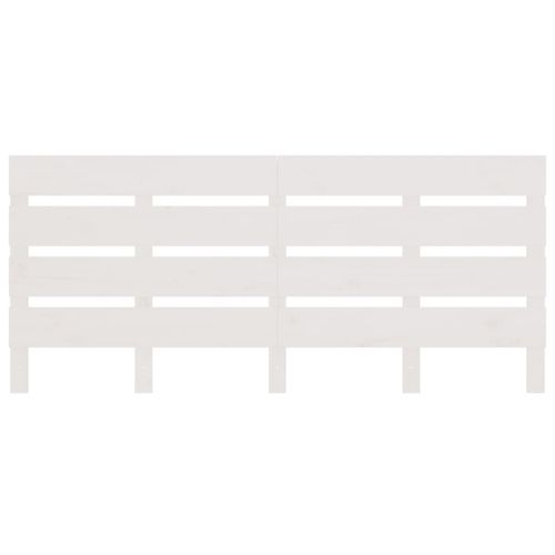 Табла за спалня, бяла, 150x3x80 см, борово дърво масив