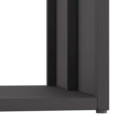 Стойка за дърва, черна, 40x40x40 см, студеновалцувана стомана