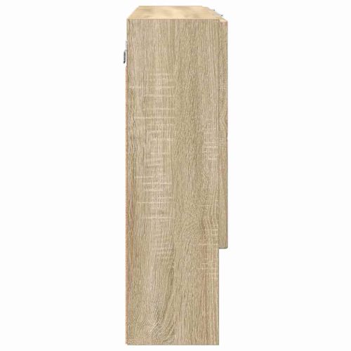 Шкаф с огледало Сонома дъб 80 x 17 x 55 см Инженерно дърво