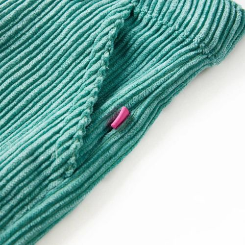 Детски панталон, кадифе, мента зелено, 116