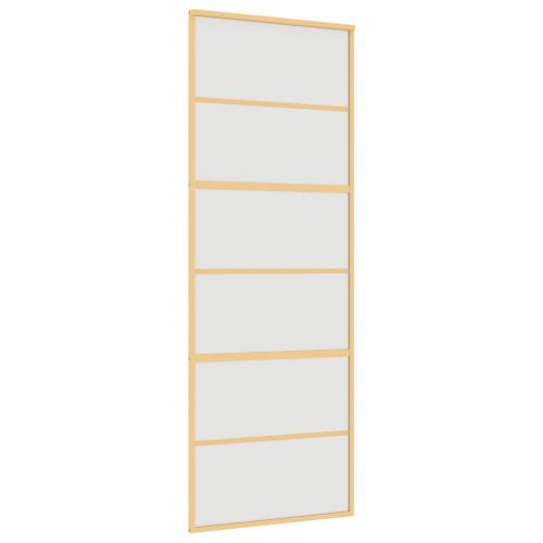 Плъзгаща се врата 76x205 см матирано ESG стъкло и алуминий