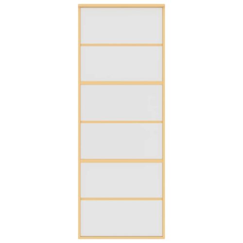 Плъзгаща се врата 76x205 см матирано ESG стъкло и алуминий