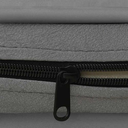 Кучешки диван, сив, 67x47x36 см, плюш