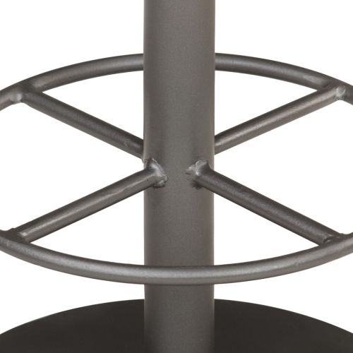 Бар табуретка, състарено кафяво, естествена кожа