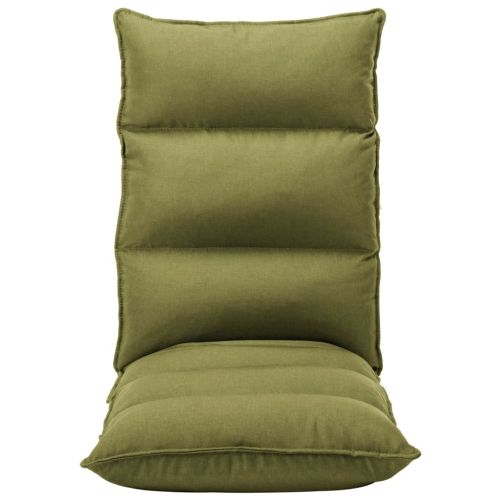 Сгъваем подов стол, зелен, текстил