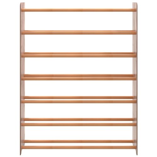 Етажерка за обувки, кафява, 90x24x117 см, инженерно дърво