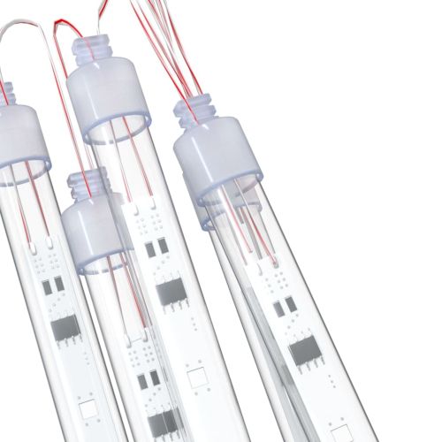 Светещи метеори 8 бр 30 см студено бяло 192 LED закрито/открито