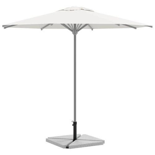 5 Piece Garden Parasol Base Set Гранит и стомана