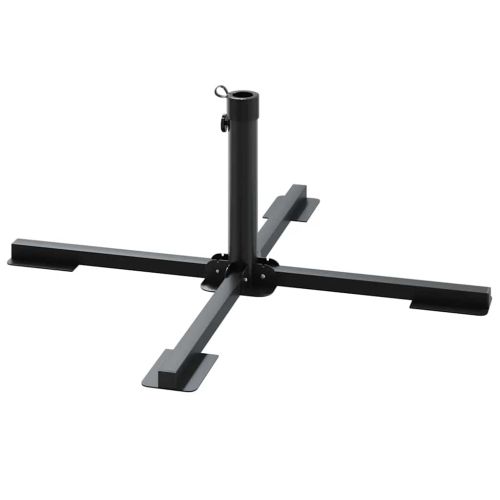 5 Piece Garden Parasol Base Set Гранит и стомана