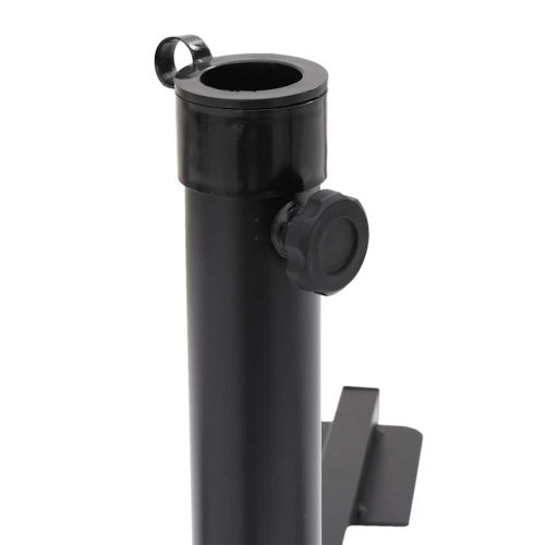 5 Piece Garden Parasol Base Set Гранит и стомана