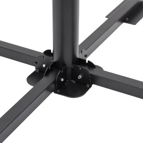 5 Piece Garden Parasol Base Set Гранит и стомана