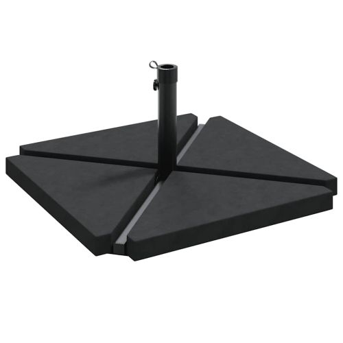 5 Piece Garden Parasol Base Set Гранит и стомана