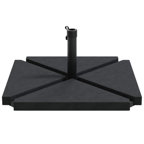 5 Piece Garden Parasol Base Set Гранит и стомана