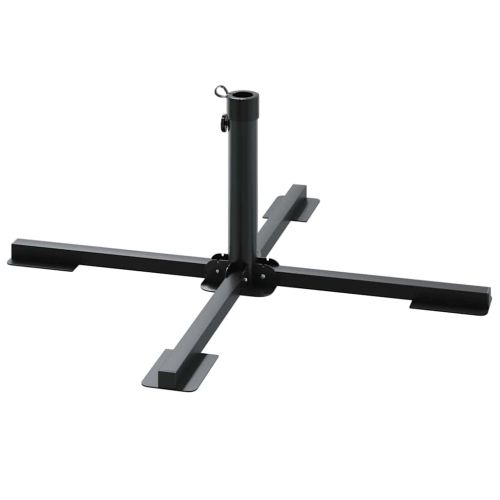 5 Piece Garden Parasol Base Set Гранит и стомана