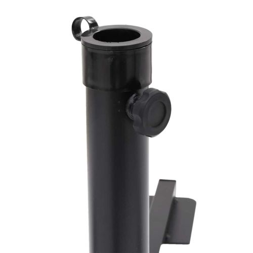 5 Piece Garden Parasol Base Set Гранит и стомана