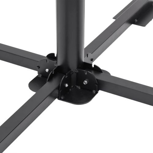 5 Piece Garden Parasol Base Set Гранит и стомана