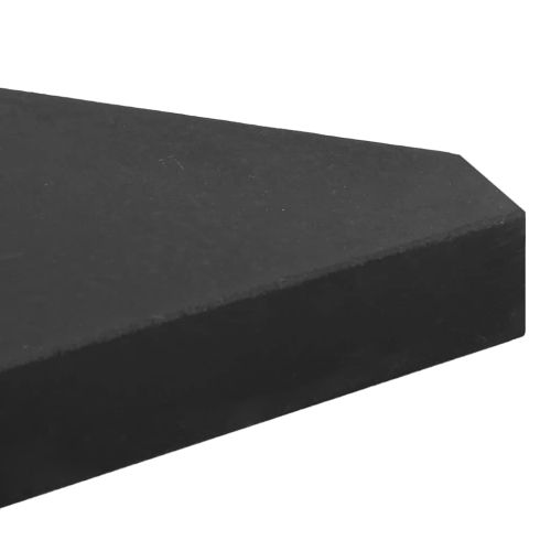 5 Piece Garden Parasol Base Set Гранит и стомана