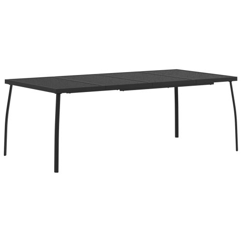 Комплект за външни мебели 7 pcs Антрацит Желязо и стомана