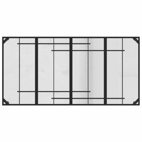 Комплект за външни мебели 9 pcs Антрацит Желязо и стомана