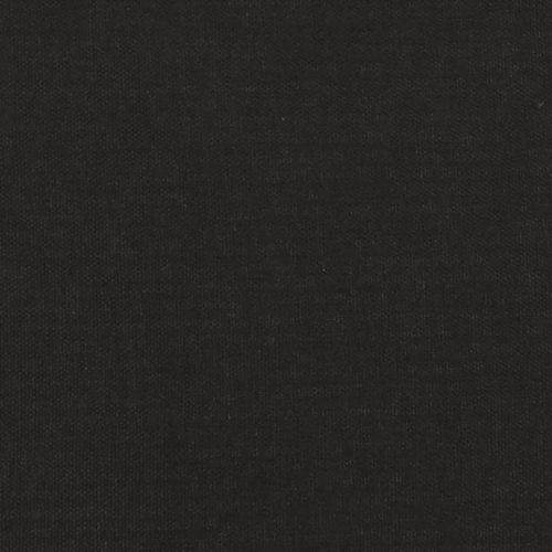 Трапезни столове, 2 бр, черни, текстил и изкуствена кожа