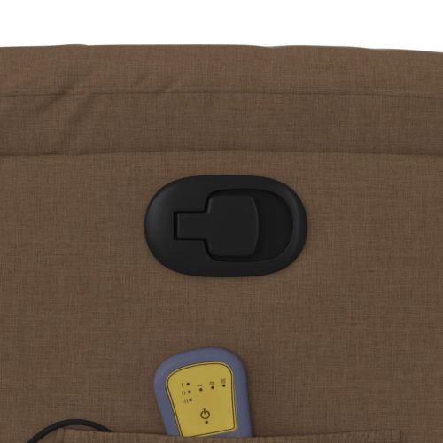 Масажен наклоняем стол, кафяв, текстил