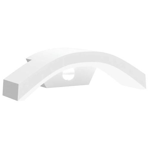 Външна LED стенна лампа със сензор, бял, лят алуминий